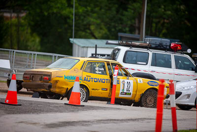 32;1977-Datsun-200B;30-November-2019;32;Alpine-Rally;Australia;Darkie-Barr-Smith;Datsun;Gippsland;Jono-Forrest;Orbost-Service;P81;Rally;VIC;auto;classic;historic;motorsport;racing;super-telephoto;vintage