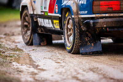 28;1979-Datsun-Stanza;28;30-November-2019;Alpine-Rally;Australia;C1;Darryn-Snooks;Datsun;Gippsland;Michael-Foreshew;Orbost-Service;Rally;Topshot;VIC;auto;classic;detail;dirty;historic;motorsport;racing;super-telephoto;vintage