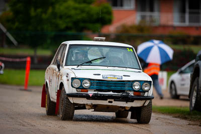 34;1970-Datsun-1600;30-November-2019;34;Alpine-Rally;Australia;Dane-Booker;Datsun;Gippsland;Jeff-Davies;Orbost-Service;P81;Rally;VIC;auto;classic;historic;motorsport;racing;super-telephoto;vintage