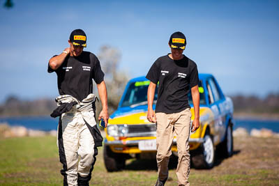 30-November-2019;Alpine-Rally;Australia;Carl-Stewart;Gippsland;Lakes-Entrance-Rotunda;Rally;VIC;Wes-Stewart;auto;classic;historic;motorsport;portrait;racing;super-telephoto;vintage