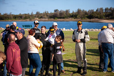 30-November-2019;Alpine-Rally;Australia;Carl-Stewart;Gippsland;Lakes-Entrance-Rotunda;Rally;VIC;auto;classic;group;historic;motorsport;portrait;racing;telephoto;vintage