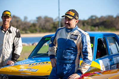 30-November-2019;Alpine-Rally;Australia;Gippsland;Lakes-Entrance-Rotunda;Nathan-Quinn;Rally;VIC;auto;celebration;classic;historic;motorsport;podium;portrait;racing;telephoto;vintage