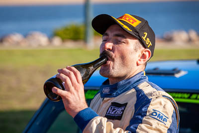 30-November-2019;Alpine-Rally;Australia;Gippsland;Lakes-Entrance-Rotunda;Nathan-Quinn;Rally;VIC;auto;celebration;classic;historic;motorsport;podium;portrait;racing;telephoto;vintage