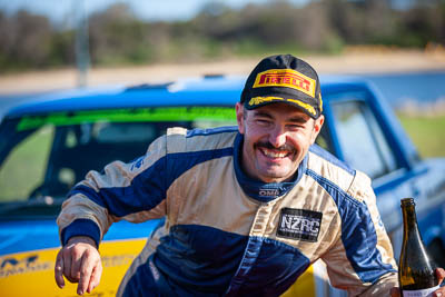 30-November-2019;Alpine-Rally;Australia;Gippsland;Lakes-Entrance-Rotunda;Nathan-Quinn;Rally;VIC;auto;celebration;classic;historic;motorsport;podium;portrait;racing;telephoto;vintage