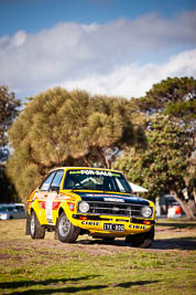 30-November-2019;Alpine-Rally;Australia;Demo-1;Ford-Escort;Gippsland;Joel-Perkins;John-Hadden;Lakes-Entrance-Rotunda;Rally;VIC;auto;classic;historic;motorsport;racing;telephoto;vintage