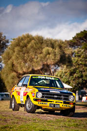 30-November-2019;Alpine-Rally;Australia;Demo-1;Ford-Escort;Gippsland;Joel-Perkins;John-Hadden;Lakes-Entrance-Rotunda;Rally;VIC;auto;classic;historic;motorsport;racing;telephoto;vintage