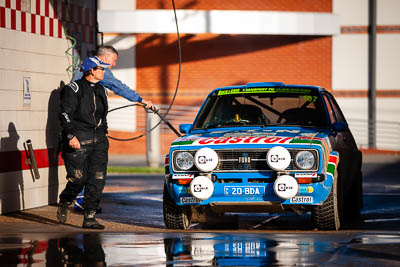 107;107;1976-Ford-Escort-RS1800;30-November-2019;Alpine-Rally;Australia;C1;Claire-Buccini;East-Gippsland;Ford;Gippsland;Keith-Fackrell;Lakes-Entrance;Rally;VIC;auto;car-wash;classic;historic;motorsport;racing;telephoto;vintage